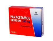 Vaistai nuo skausmo ir karščiavimo PARACETAMOL-GRINDEKS 500 mg, 20 vnt