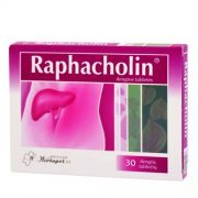 Vaistas tulžies ir kepenų ligoms gydyti RAPHACHOLIN, 30 tab.