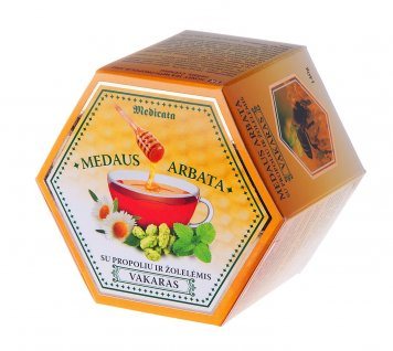VAKARAS medaus arbata su propoliu ir žolelėmis, 140 g