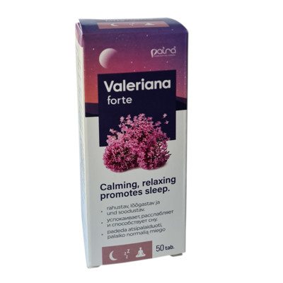 VALERIANA FORTE, 50 tablečių