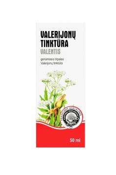 VALERIJONŲ Tinktūra Valentis (1:5) geriamasis tirpalas N1, 50 ml