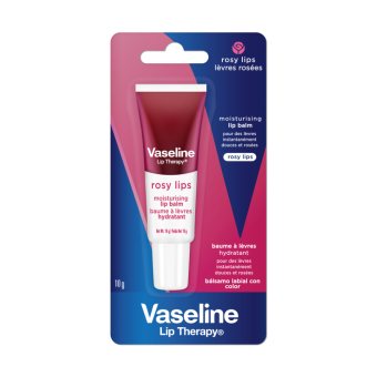 VASELINE, drėkinamasis lūpų balzmas, ROSY, 10 g
