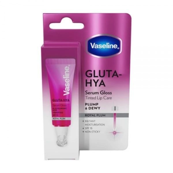 VASELINE lūpų blizgesys su serumu GLUTA-HYA ROYAL PLUM, 10 ml