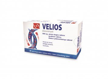 VELIOS 1000 mg plėvele dengtos tabletės N30