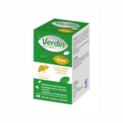 Verdin Hepar plėvele dengtos tabletės N48