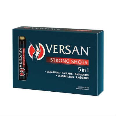 VERSAN STRONG SHOTS 5 IN 1, judėjimo sistemai, N14, 25 ml