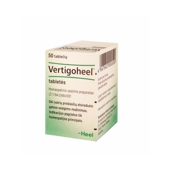 VERTIGOHEEL tabletės N50