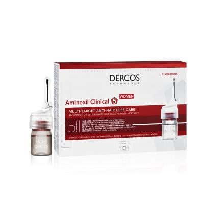 VICHY ampulės nuo plaukų slinkimo moterims AMINEXIL PRO, N21, 6 ml