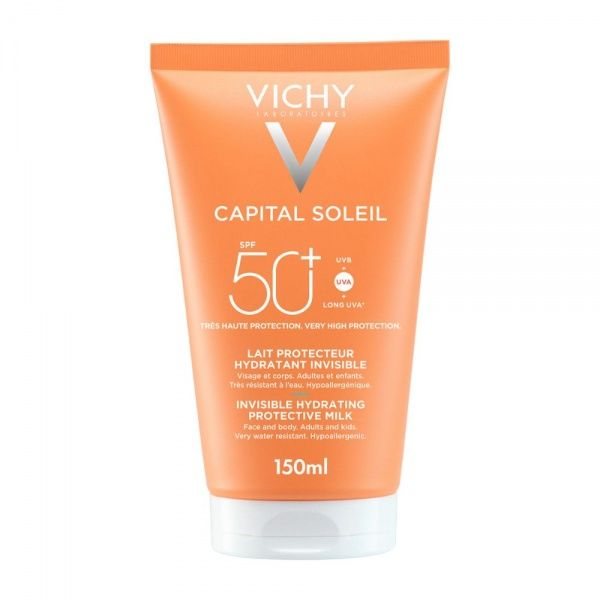 VICHY apsauginis veido ir kūno pienelis CAPITAL SOLEIL, SPF50+, 150 ml