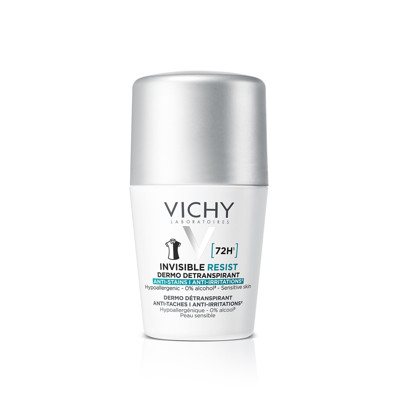 VICHY, DĖMIŲ NEPALIEKANTIS RUTULINIS ANTIPERSPIRANTAS, moteriškas, 72h, 50 ml