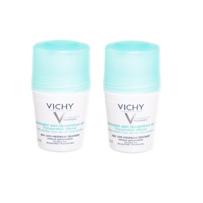 VICHY DEO DUO, antiperspirantai nuo intensyvaus prakaitavimo 48H, 2 vnt., 50 ml