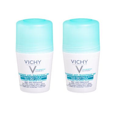 VICHY DEO DUO, rut. antiperspirantai nuo intensyvaus prakaitavimo 48H, 2 vnt., 50 ml
