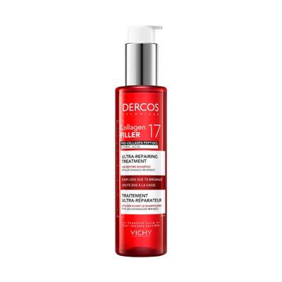 VICHY DERCOS COLLAGEN 17 FILLER, inten.pov. koncentratas prieš šampūną, 150 ml