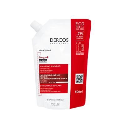 VICHY DERCOS ENERGY šampūnas (papildymas), 500 ml