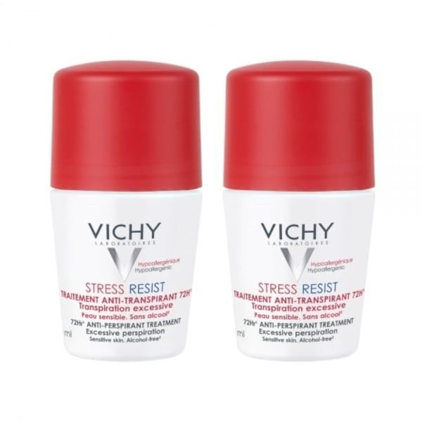 VICHY dezodorantas-antiperspirantas moterims STRESS RESIST, rinkinys, x 50 ml, 2 vnt