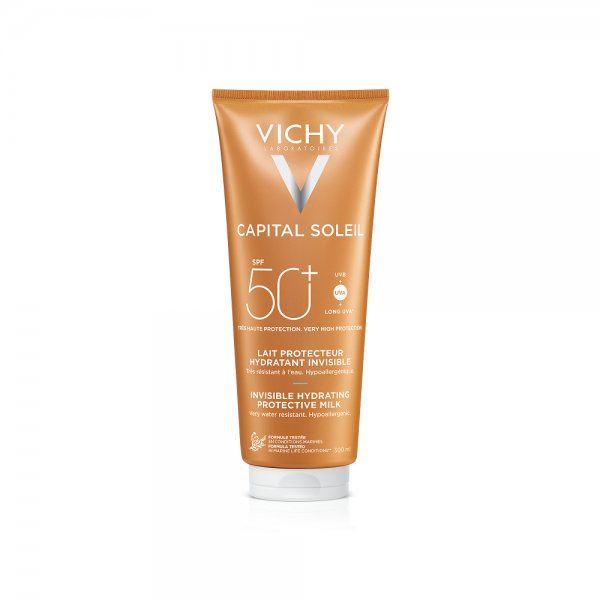 VICHY gaivus apsauginis veido ir kūno pienelis CAPITAL SOLEIL, SPF50+, 300 ml