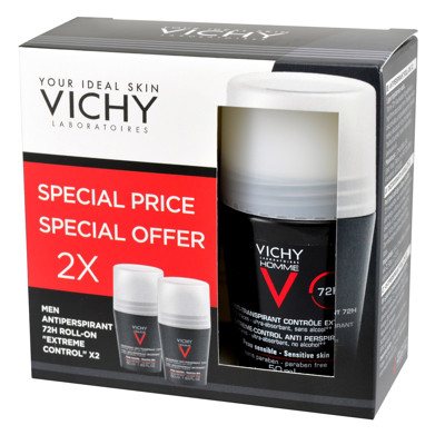 VICHY HOMME, dezodorantų antiperspirantų rinkinys vyrams, 2 vnt