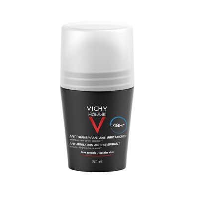 VICHY HOMME, rutulinis dezodorantas antiperspirantas vyrams, 48 val., 50 ml