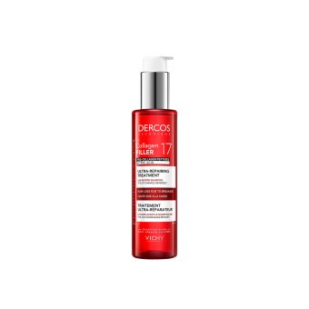 VICHY intensyvaus poveikio koncentratas prieš šampūną - dėl lūžinėjimo, slenkantiems plaukams DERCOS COLLAGEN 17 FILLER, 150 ml