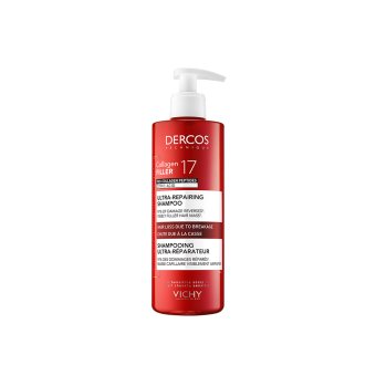 VICHY intensyvaus poveikios gaivinamasis šampūnas DERCOS COLLAGEN 17 FILLER, 400 ml