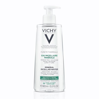 Vichy micelinis vanduo mišriai ir riebiai odai Purete Thermale, 400 ml