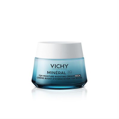 VICHY MINERAL 89 RICH CREAM, riebus drėkinamasis kremas, 50 ml