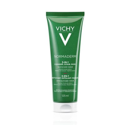 VICHY NORMADERM, NORMADERM TRYS VIENAME PRAUSIKLIS ŠVEITIKLIS KAUKĖ, 125 ml