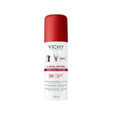 VICHY, purškiamasis dezodorantas, antiperspirantas nuo padidinto prakaitavimo, 96H, 125 ml