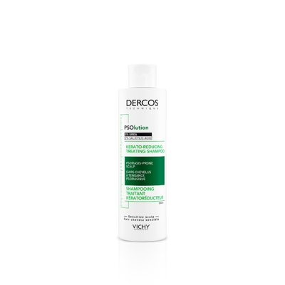 VICHY DERCOS PSOLUTION, šampūnas nuo pleiskanų psoriazės pažeistai odai, 200 ml