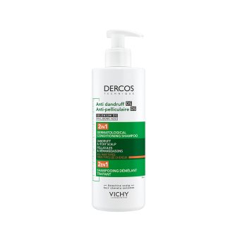 VICHY šampūnas su kondicionieriumi pleiskanotai galvos odai DERCOS DS, 390 ml