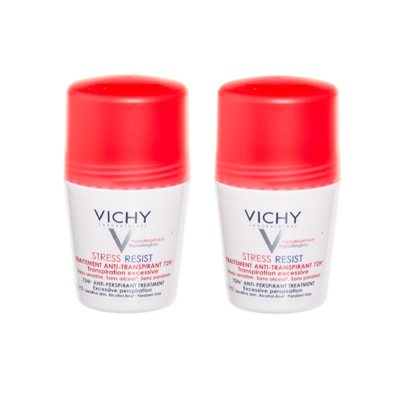 VICHY, STRESS RESIST DEO DUO, antiperspirantai 72H, 2 vnt., 50 ml
