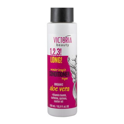 Victoria Beauty 1,2,3! Long! Plaukų augimą skatininantis kondicionierius su organiniu alaviju, 500 ml
