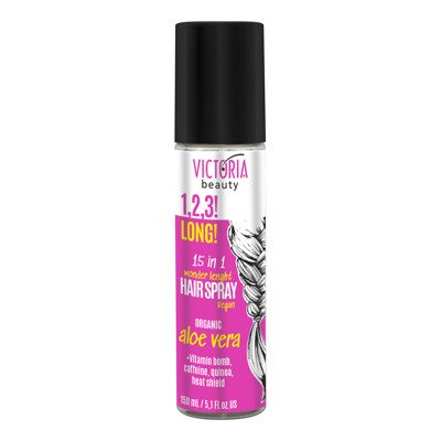 Victoria Beauty 1,2,3! Long! Purškiama plaukų augimą skatinanti priemonė 15in1, 150 ml