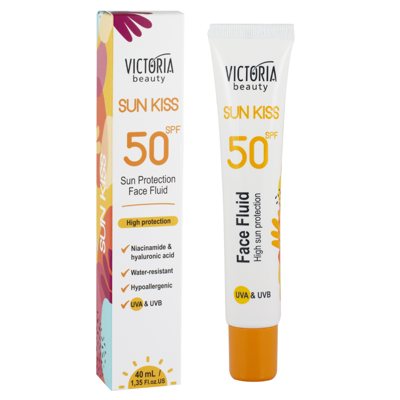 Victoria Beauty apsauginė emulsija nuo saulės veidui, SPF50, 40 ml