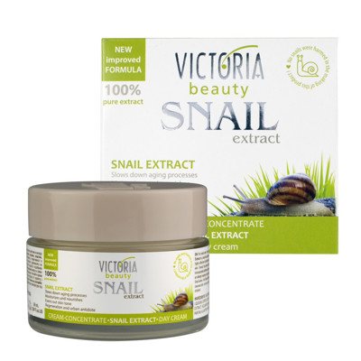 Victoria Beauty dieninis veido kremas-koncentratas su sraigių sekretu, 50 ml