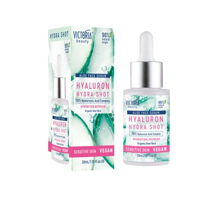 Victoria Beauty intensyviai drėkinantis veido serumas su hialuronu, 30 ml