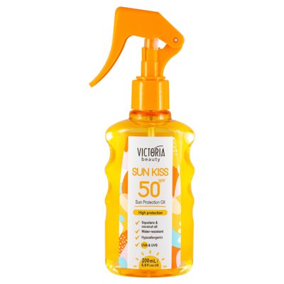 Victoria Beauty purškiamas apsauginis aliejus nuo saulės SPF50, 200 ml