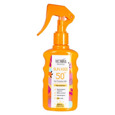 Victoria Beauty purškiamas apsauginis kremas nuo saulės SPF50, 200 ml
