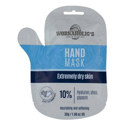 Victoria Beauty Workaholic's drėkinanti rankų kaukė/pirštinės, 1 pora