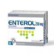 Viduriavimą mažinantis vaistas ENTEROL 250 mg, 30 kaps.