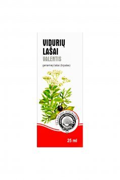 VIDURIŲ lašai Valentis geriamieji lašai, tirpalas N1, 25 ml