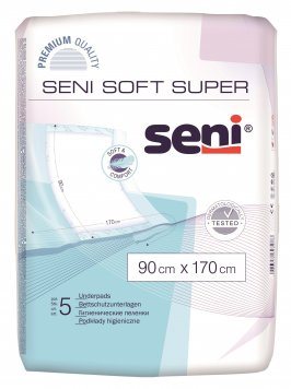 Vienkartiniai paklotai SENI Soft SUPER x 170 cm N5, 90 cm
