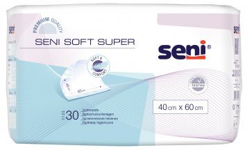 Vienkartiniai paklotai SENI Soft SUPER x 60 cm N30, 40 cm