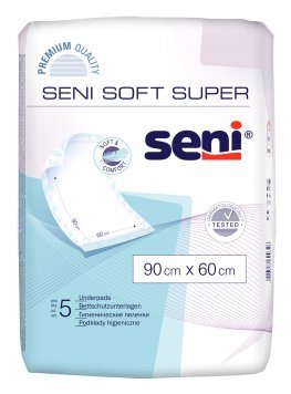 Vienkartiniai paklotai SENI Soft SUPER x 60 cm N5, 90 cm