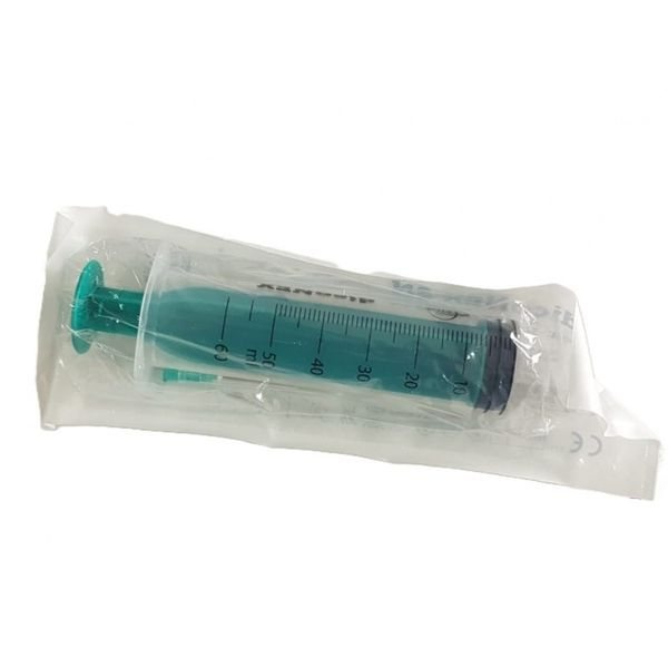 Vienkartinis švirkštas su adata, 1 vnt., 50 ml