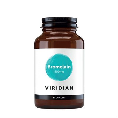 VIRIDIAN BROMELAIN, 500 mg, 30 kapsulių
