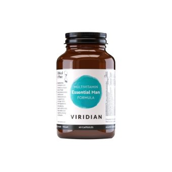 VIRIDIAN ESSENTIAL MAN FORMULA, nuo ., 60 kapsulių, 18 m