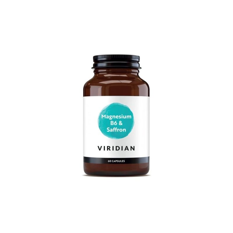 VIRIDIAN Magnesium, B6 & Saffron kaps. N60