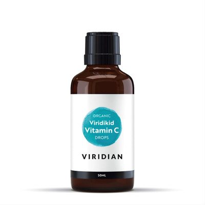 VIRIDIAN VIRIDIKID VITAMIN C DROPS, skystas vitaminas C, 50 ml