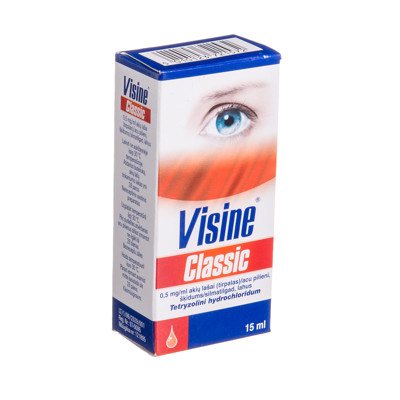 VISINE CLASSIC, 0,5 mg/ml, akių lašai (tirpalas), 15 ml